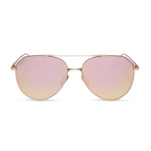 DASH - ROSE GOLD + CHERRY BLOSSOM MIRROR + POLARIZED SUNGLASSES