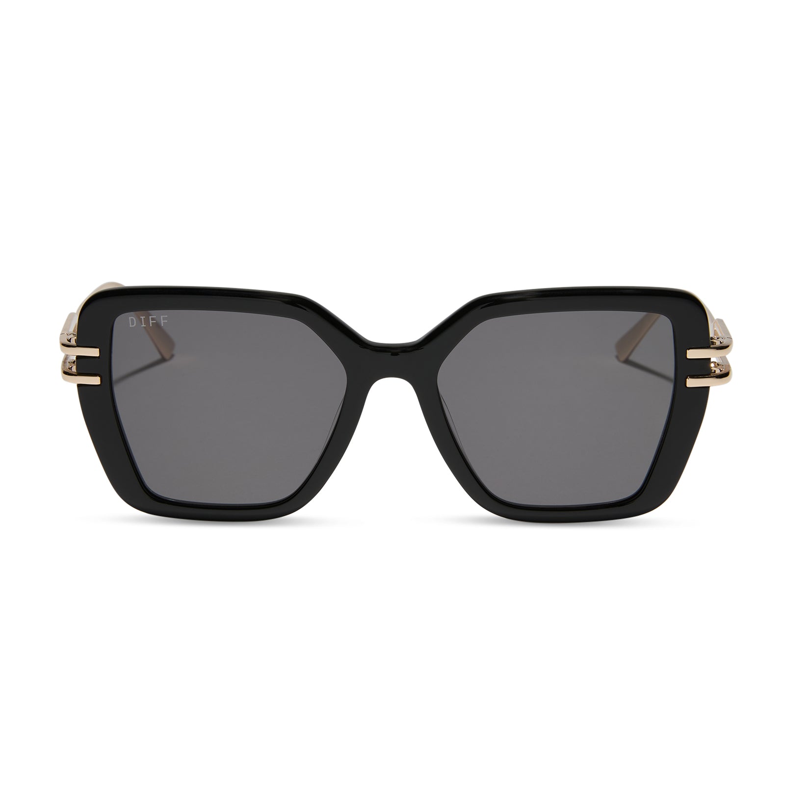 DASHA - BLACK + GREY SUNGLASSES - Image 2