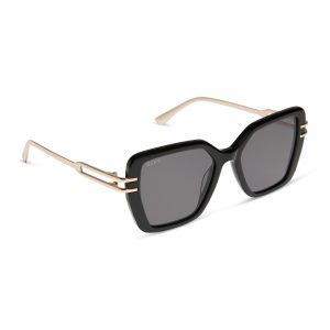 DASHA - BLACK + GREY SUNGLASSES