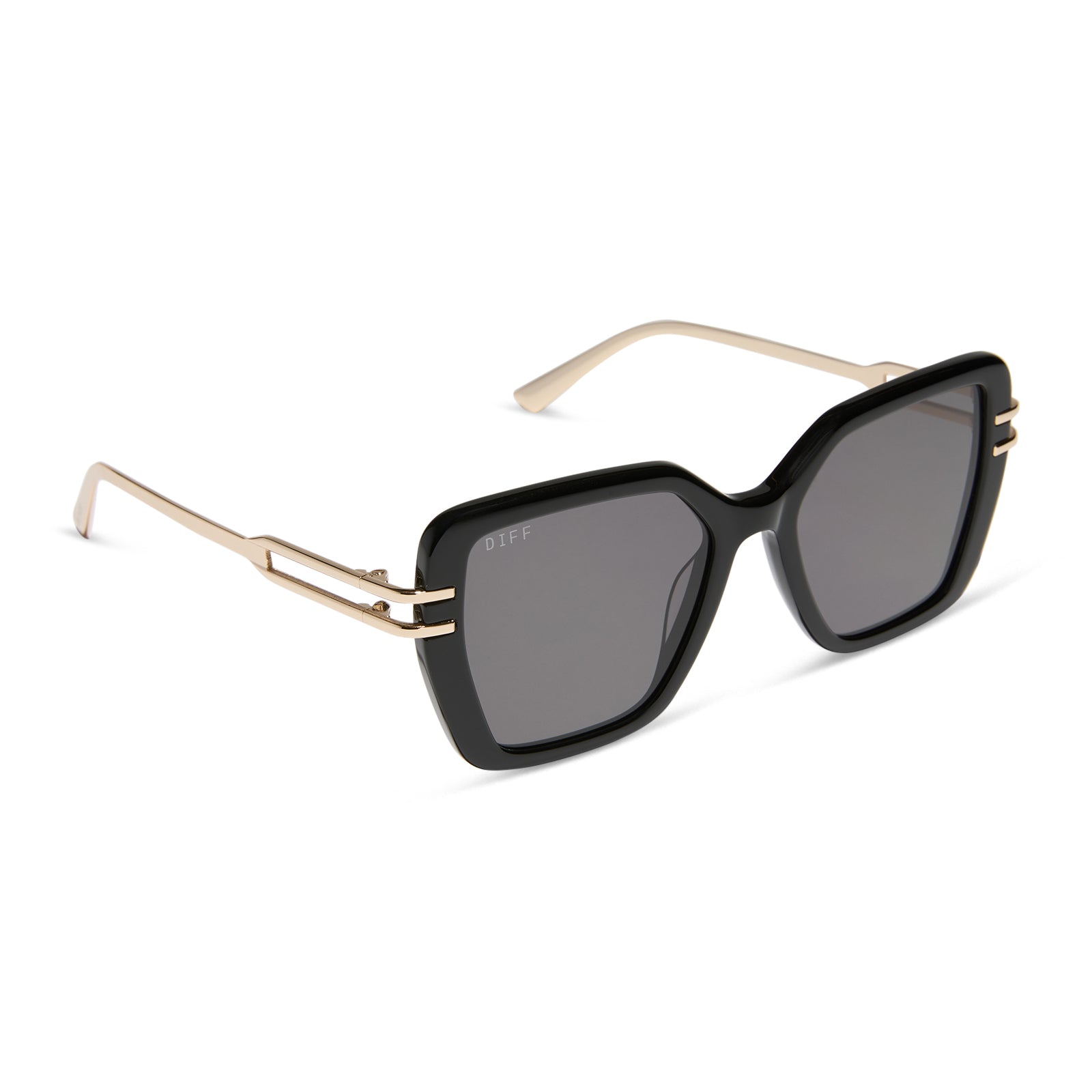 DASHA - BLACK + GREY SUNGLASSES