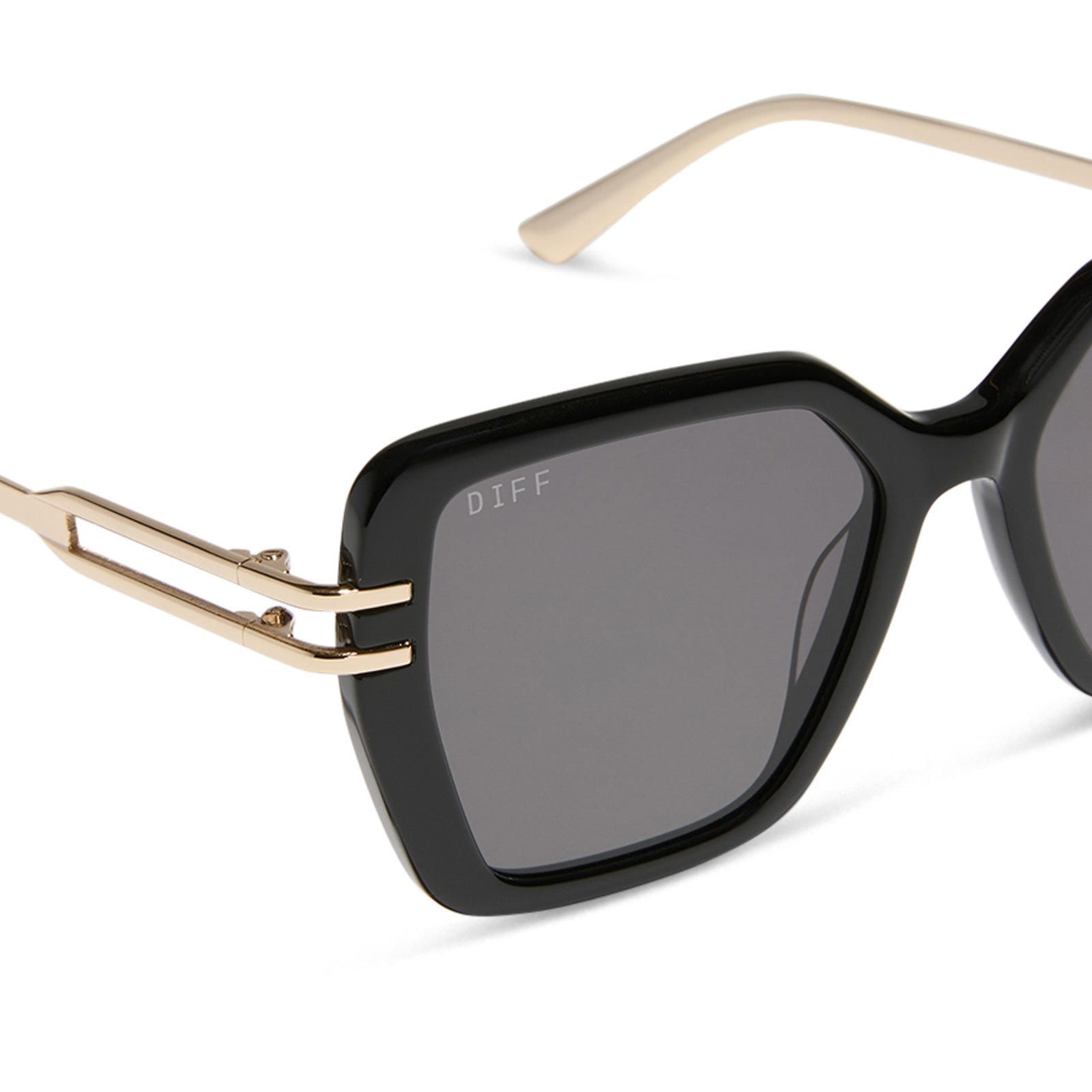 DASHA - BLACK + GREY SUNGLASSES - Image 4