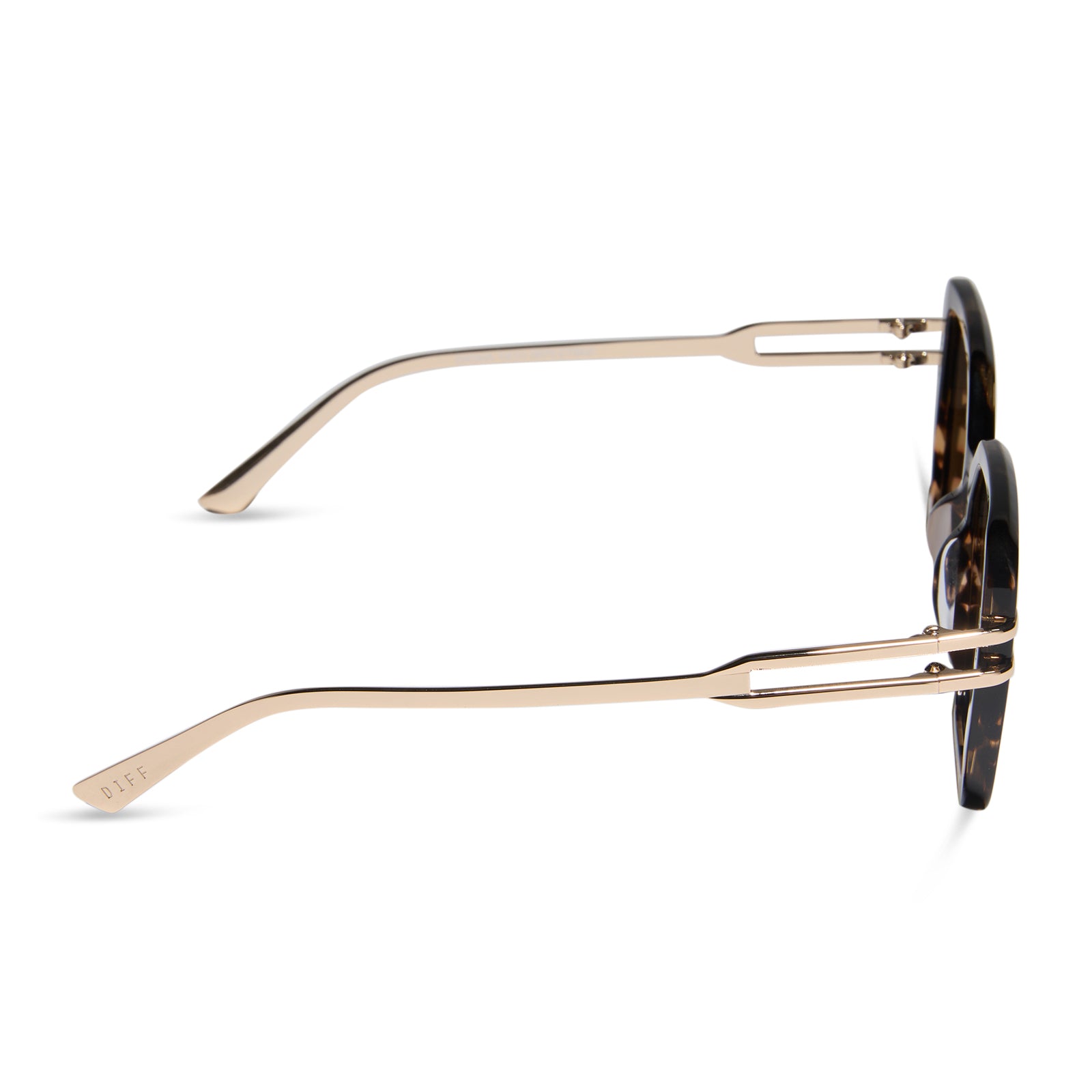 DASHA - ESPRESSO TORTOISE + GOLD + BROWN + POLARIZED SUNGLASSES - Image 3