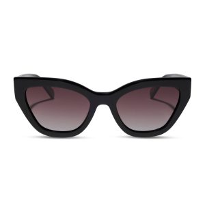 EMILY - BLACK + BROWN GRADIENT + POLARIZED SUNGLASSES