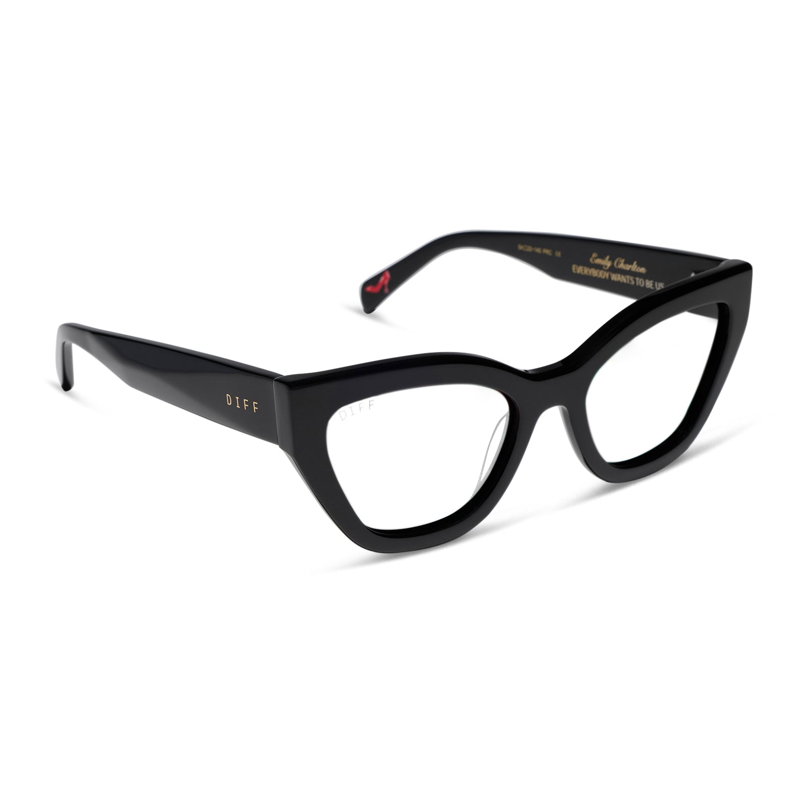 EMILY - BLACK + GLASSES - Image 2