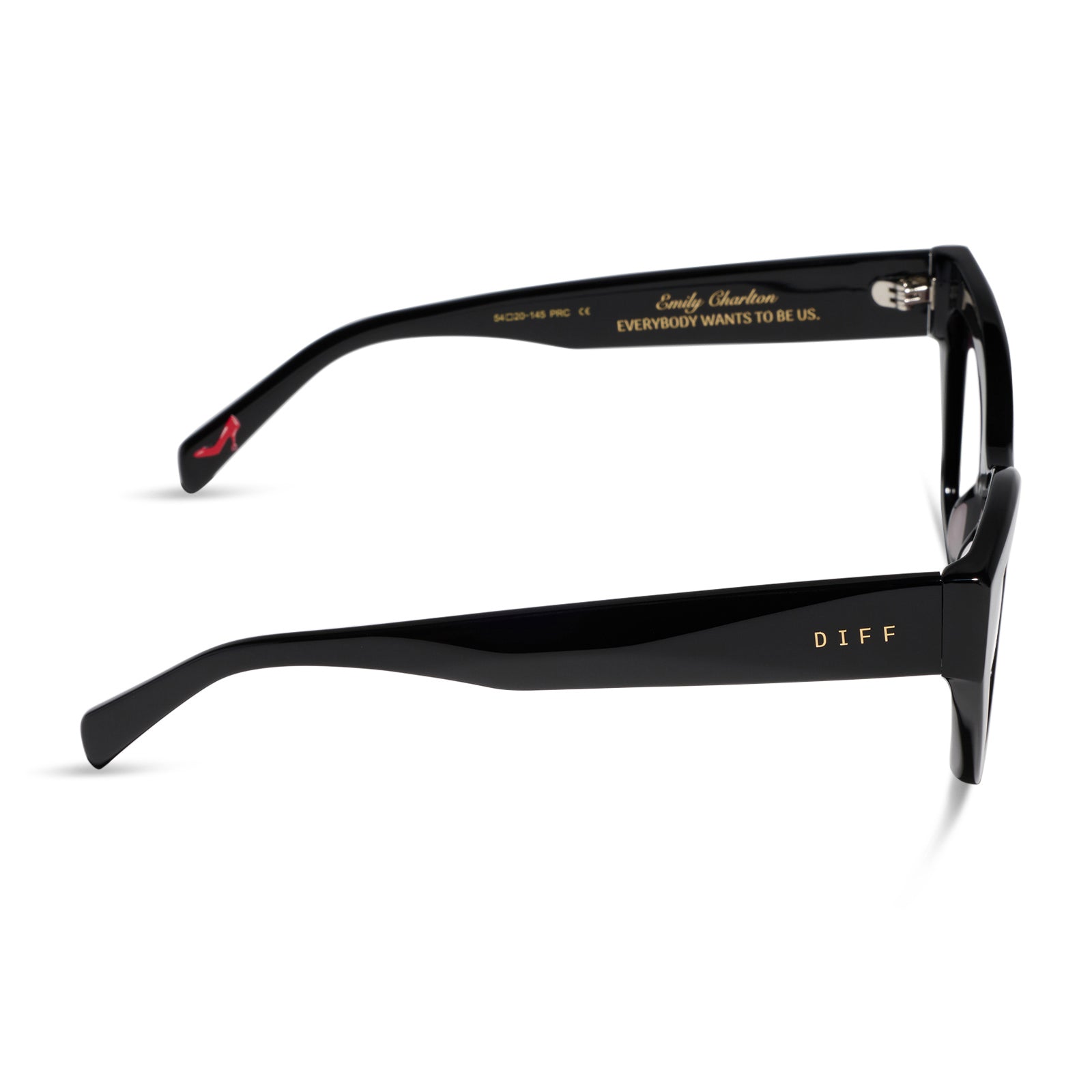 EMILY - BLACK + GLASSES - Image 3