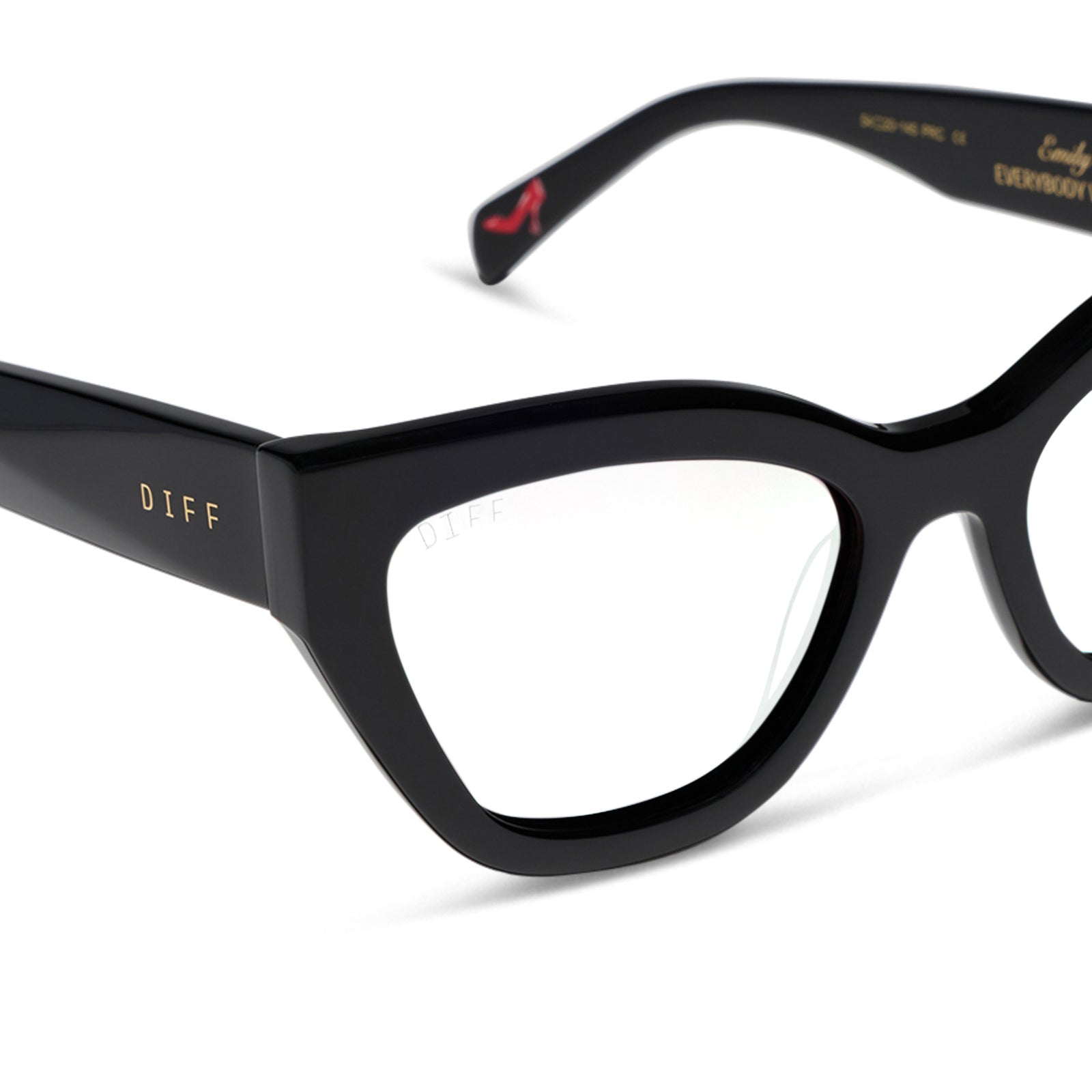 EMILY - BLACK + GLASSES - Image 4