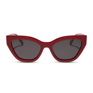 EMILY - RED + GREY + POLARIZED SUNGLASSES