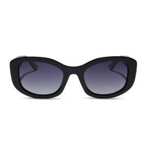 MIRANDA - BLACK + GREY GRADIENT + POLARIZED SUNGLASSES