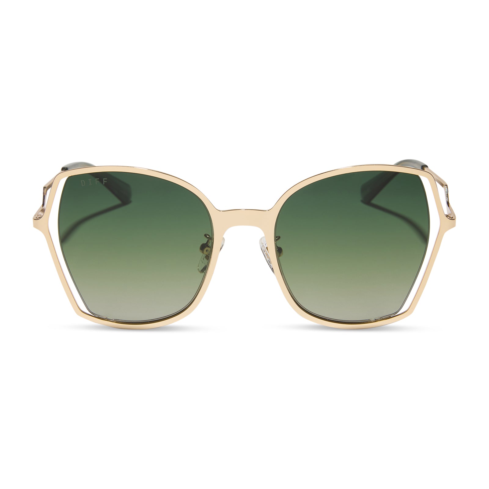 DONNA III - GOLD + COOL MATCHA GRADIENT + POLARIZED SUNGLASSES