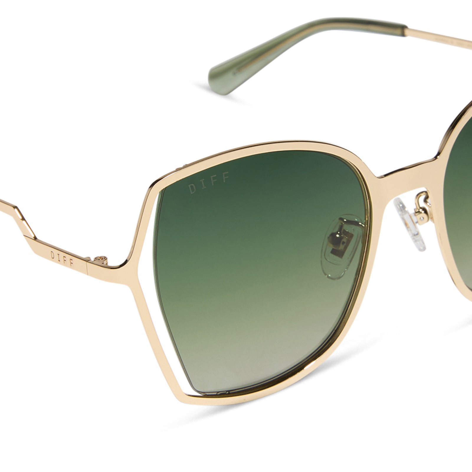 DONNA III - GOLD + COOL MATCHA GRADIENT + POLARIZED SUNGLASSES - Image 4