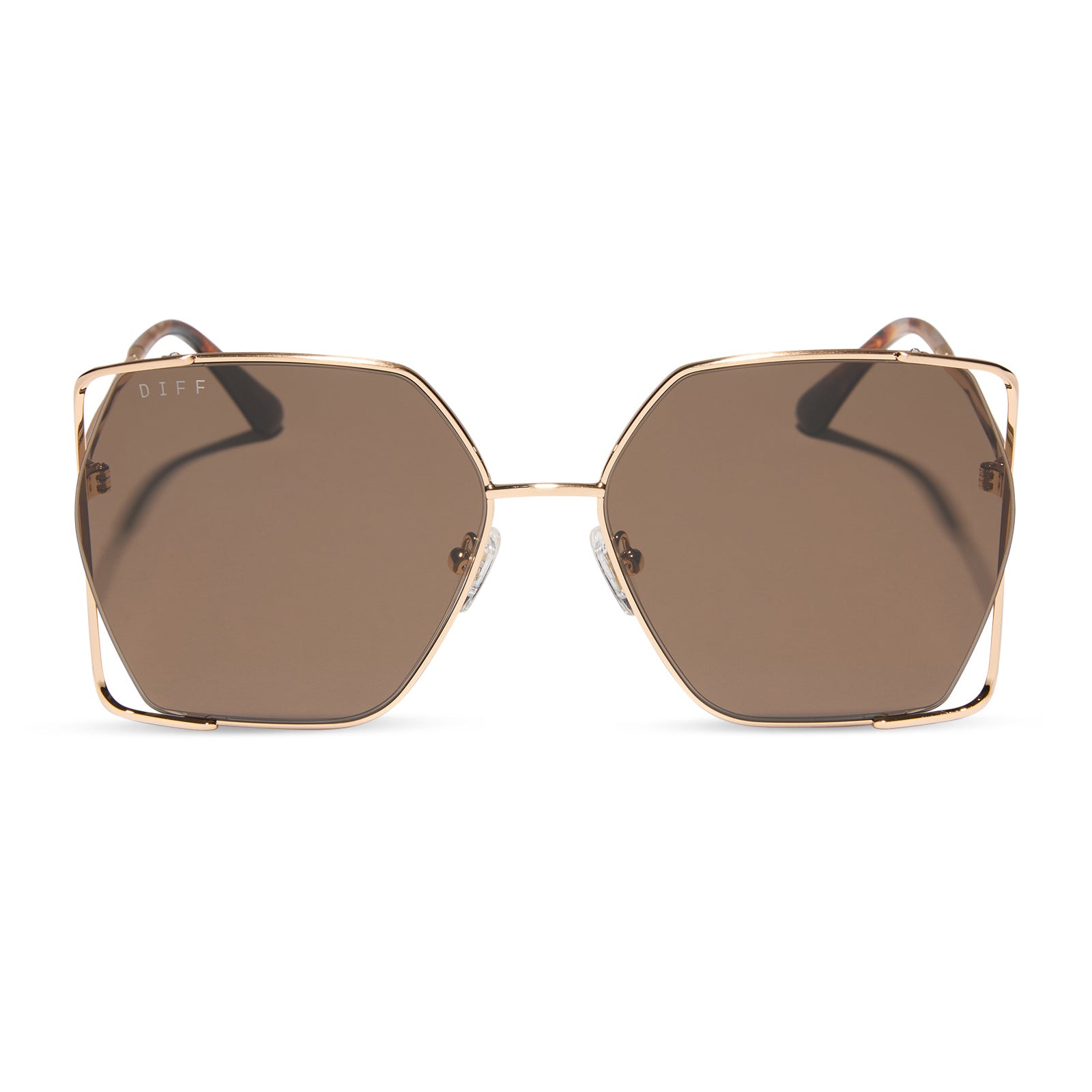DONNA IV - BRUSHED GOLD + TRUFFLE SUNGLASSES