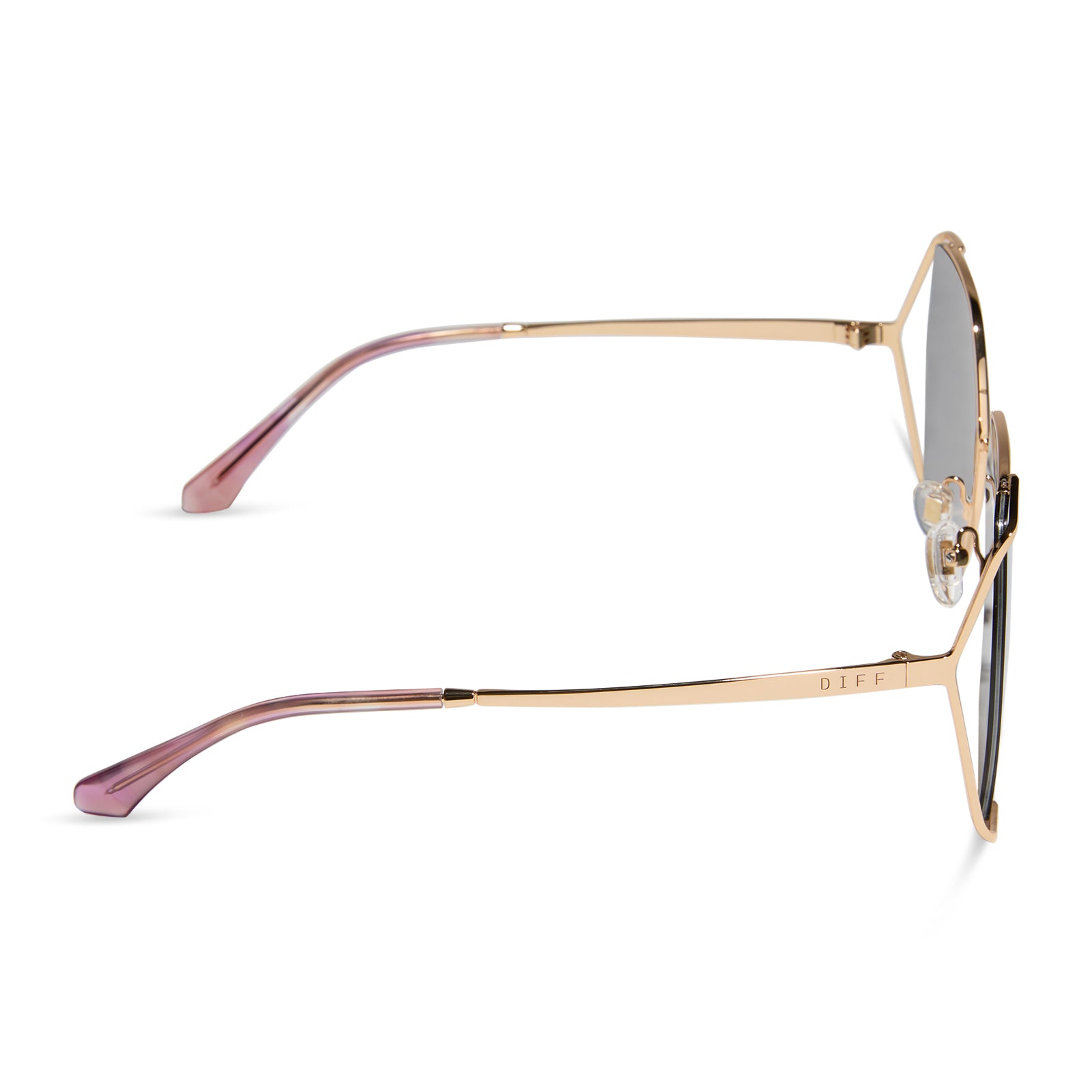 DONNA IV - GOLD + TAUPE MIRROR SUNGLASSES - Image 6