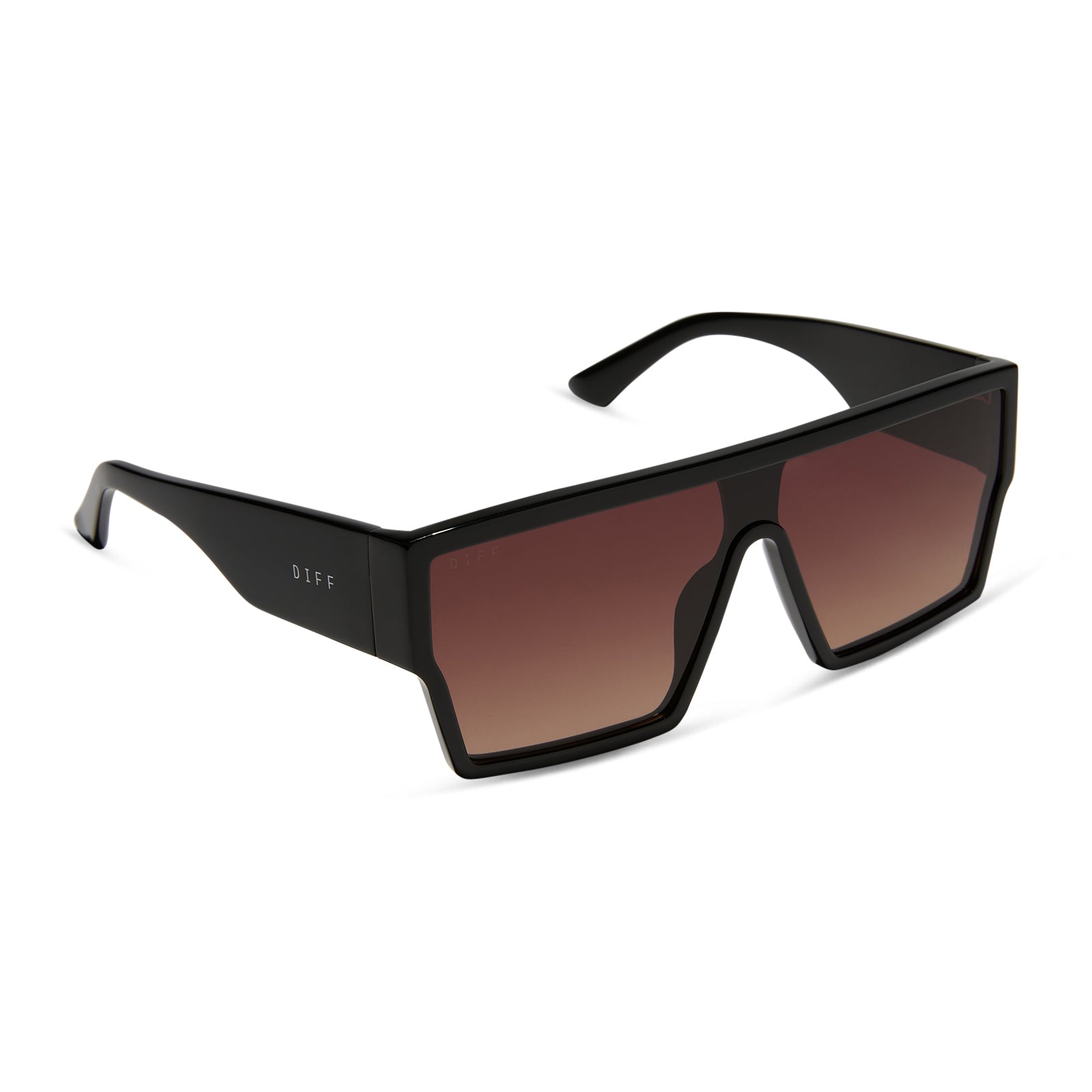 ELECTRA - BLACK + BROWN GRADIENT SUNGLASSES - Image 2