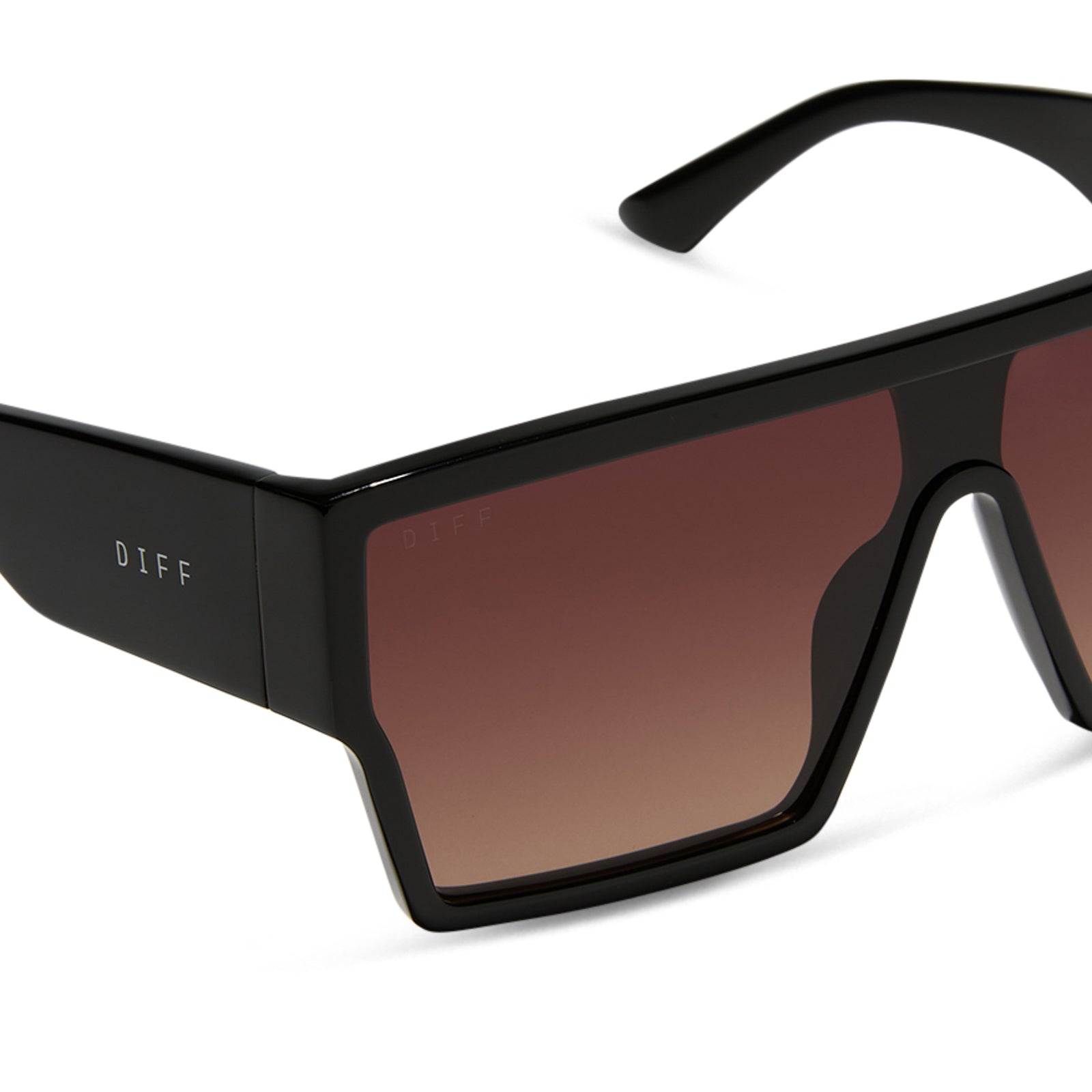 ELECTRA - BLACK + BROWN GRADIENT SUNGLASSES - Image 4