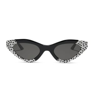 EMILY CAT EYE - MIDNIGHT POLKA DOT + CHIC GREY SUNGLASSES