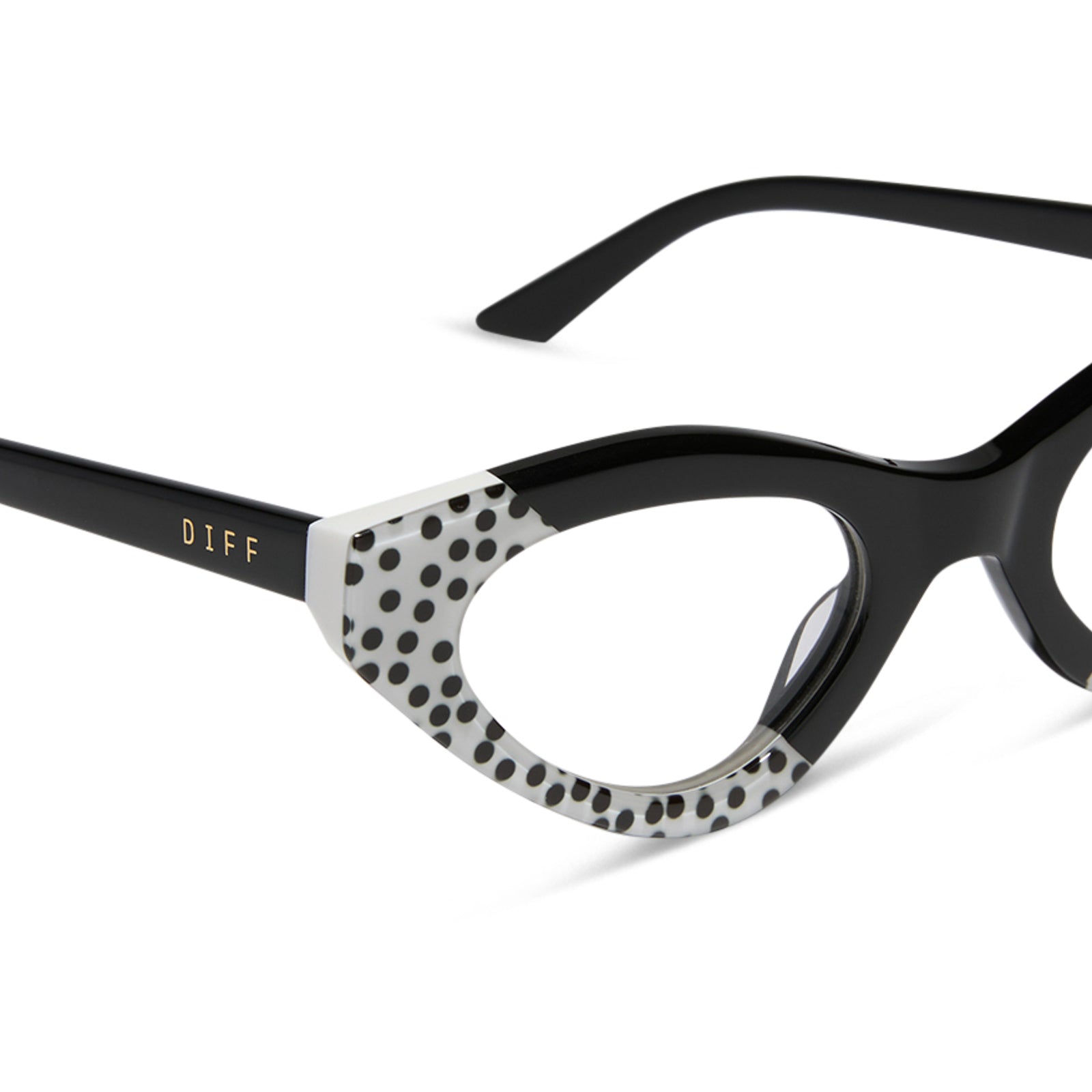 EMILY CAT EYE - MIDNIGHT POLKA DOT + GLASSES - Image 4