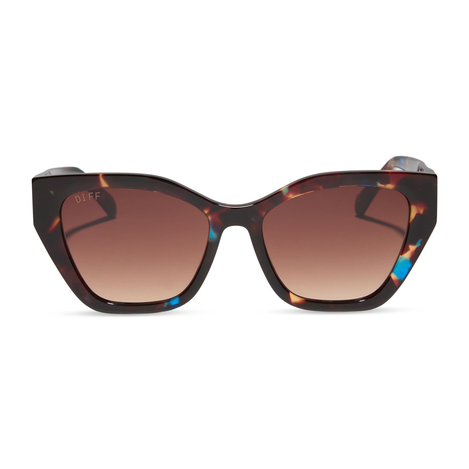 EVIE - CONFETTI TORTOISE + BROWN GRADIENT SUNGLASSES