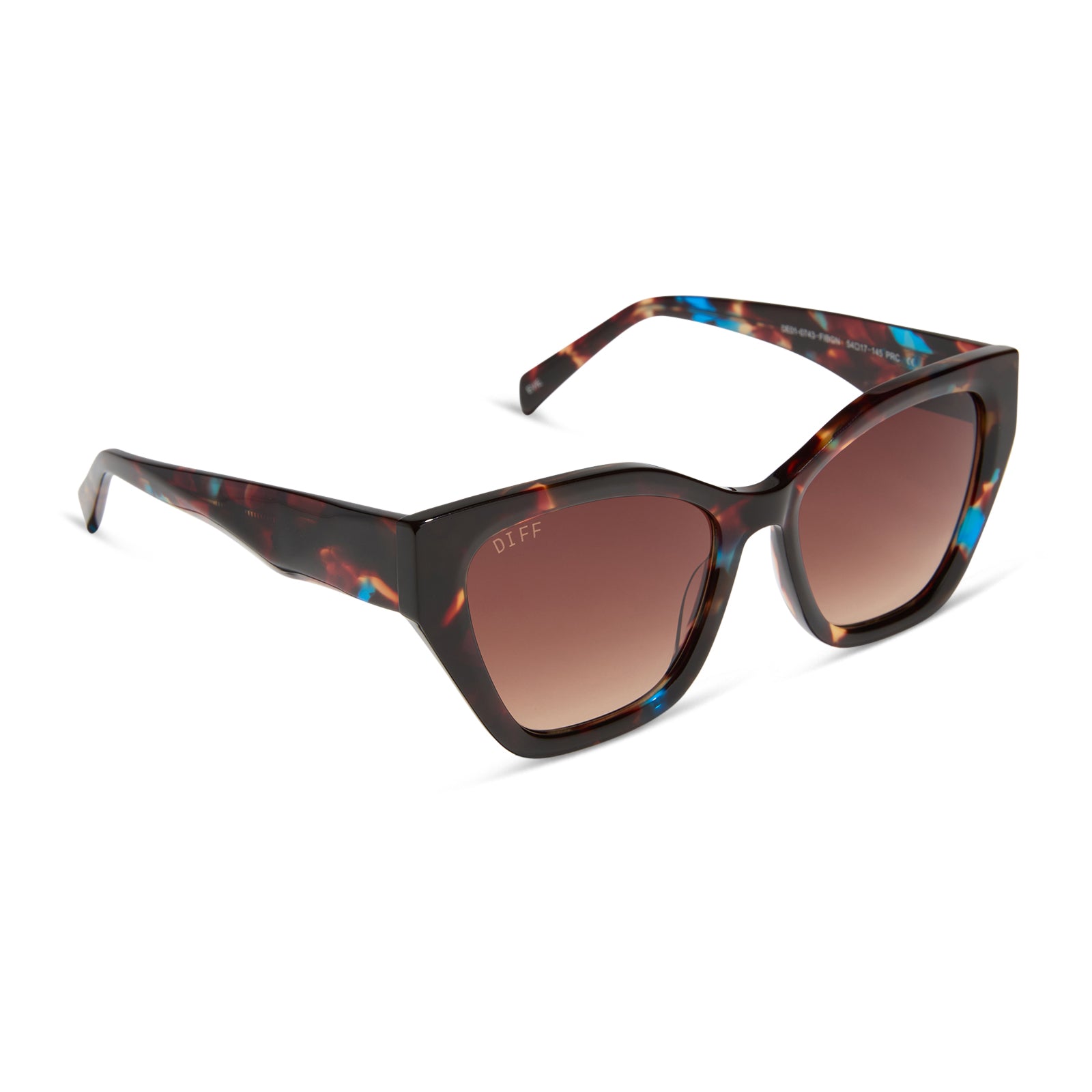 EVIE - CONFETTI TORTOISE + BROWN GRADIENT SUNGLASSES - Image 2