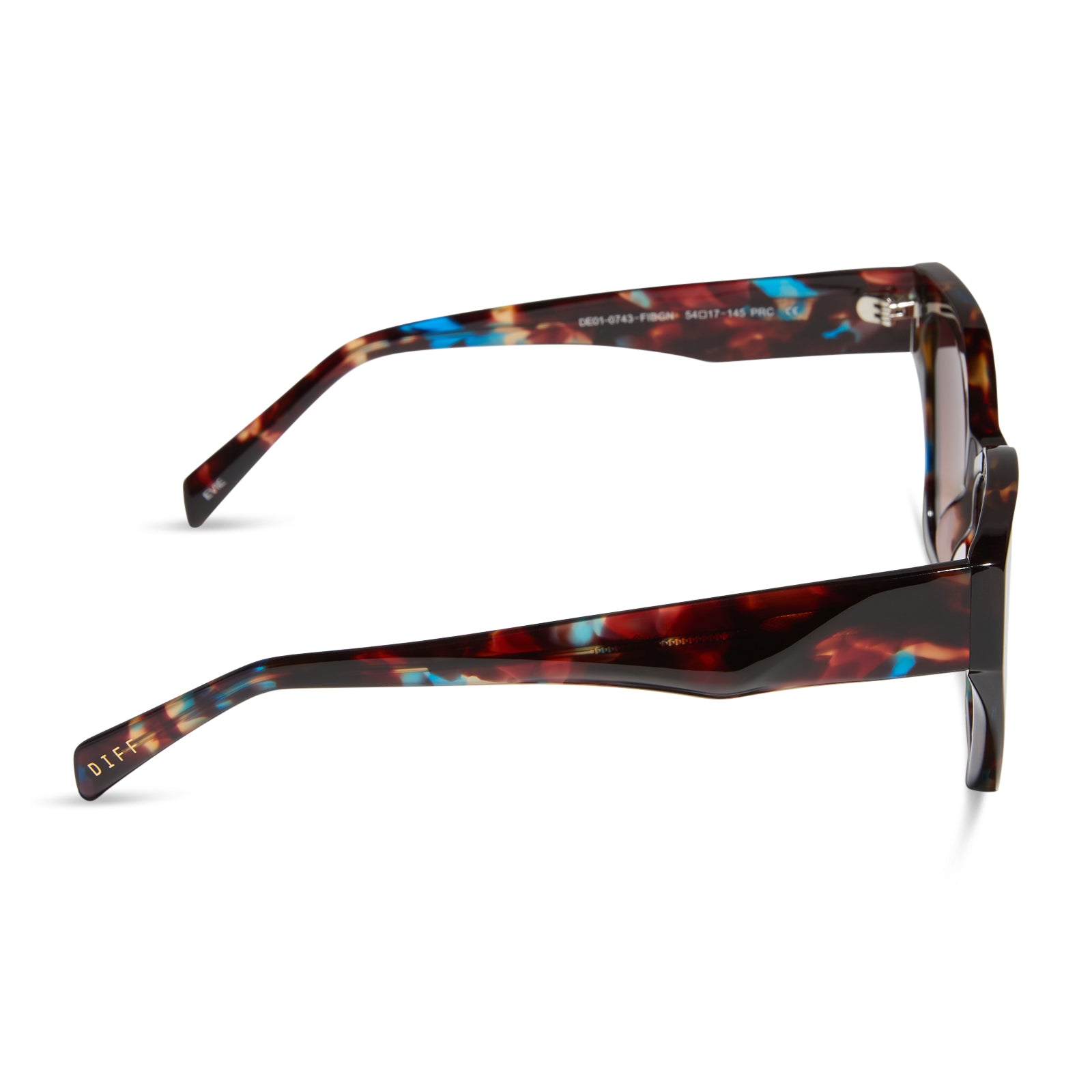 EVIE - CONFETTI TORTOISE + BROWN GRADIENT SUNGLASSES - Image 3