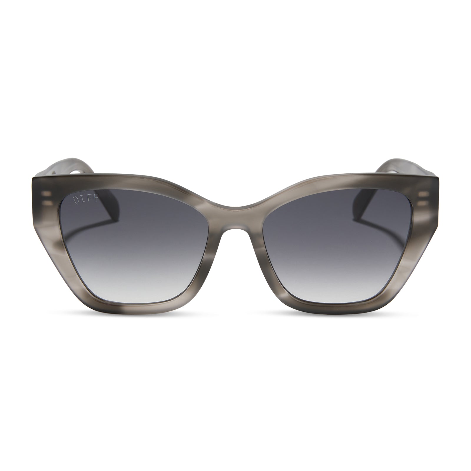 EVIE - SMOKE MARBLE + GREY GRADIENT SUNGLASSES