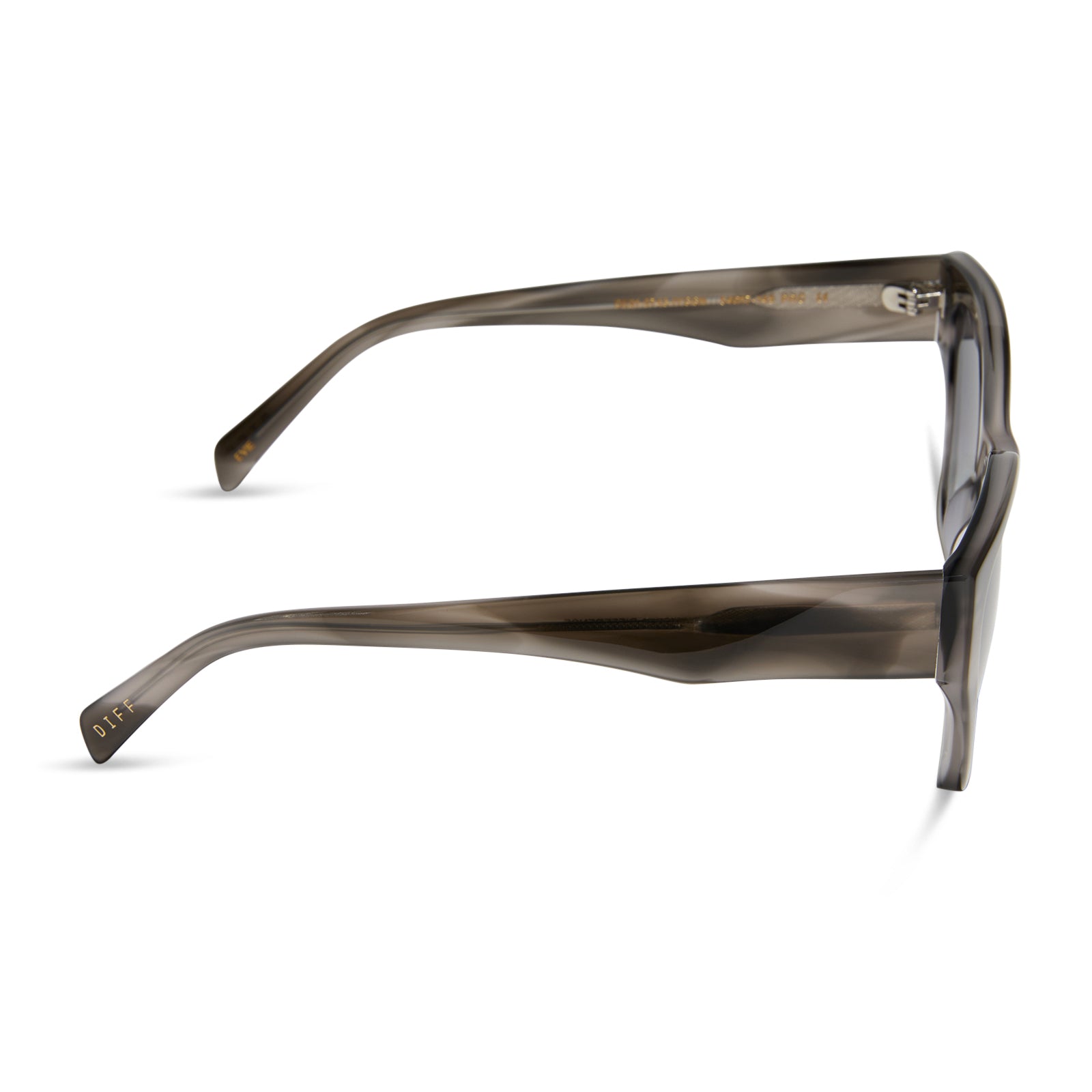 EVIE - SMOKE MARBLE + GREY GRADIENT SUNGLASSES - Image 3