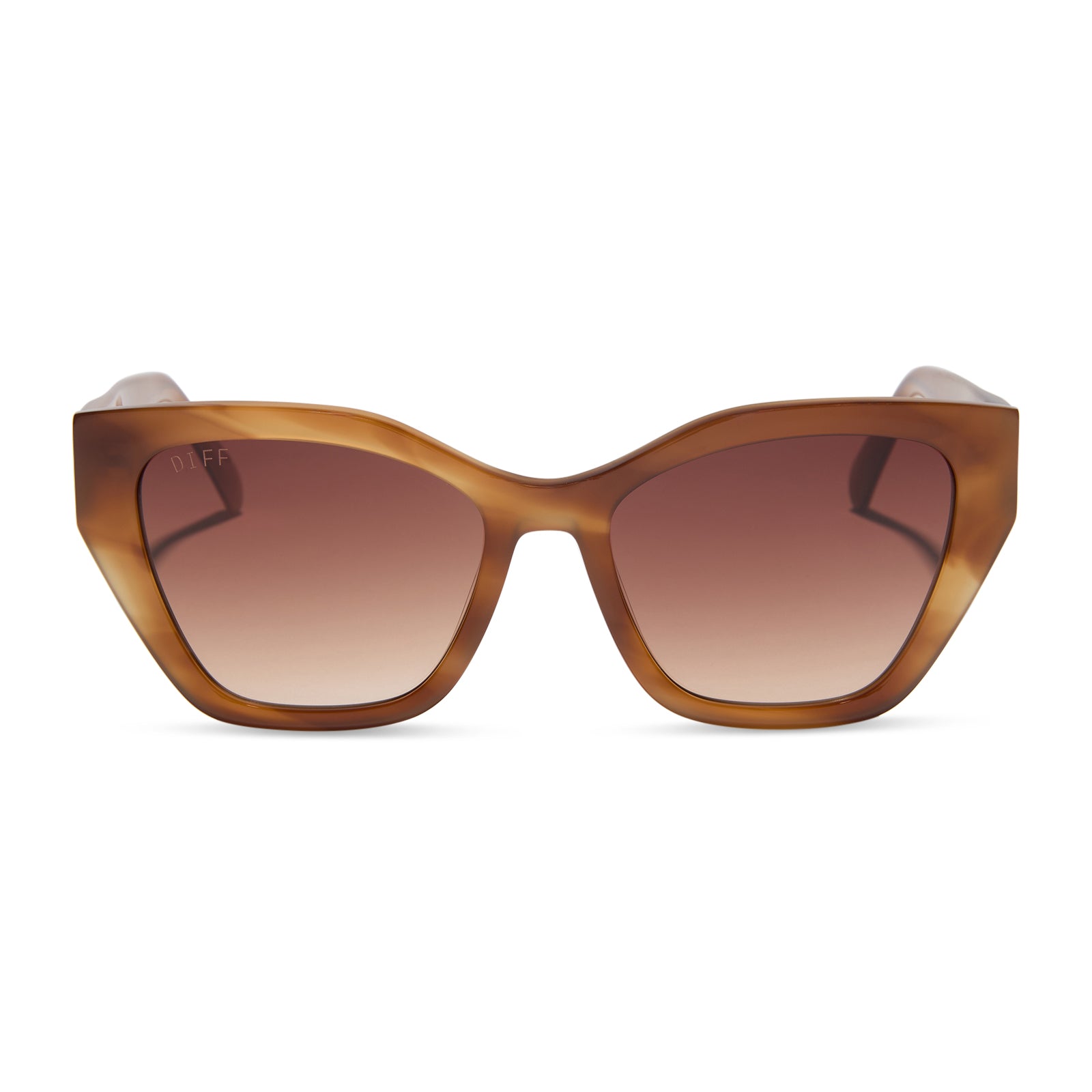 EVIE - TAWNY TORTOISE + BROWN GRADIENT SUNGLASSES