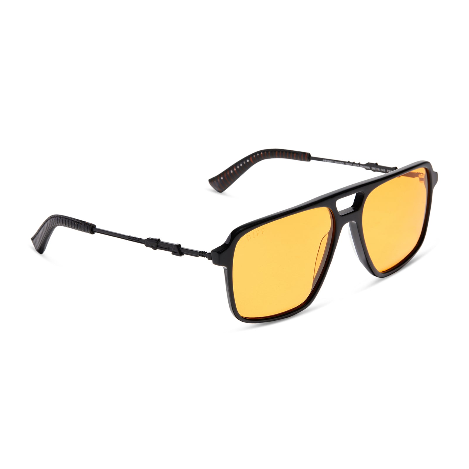 FENNEC SHANDâ„¢ - BLACK + ORANGE SUNGLASSES - Image 2