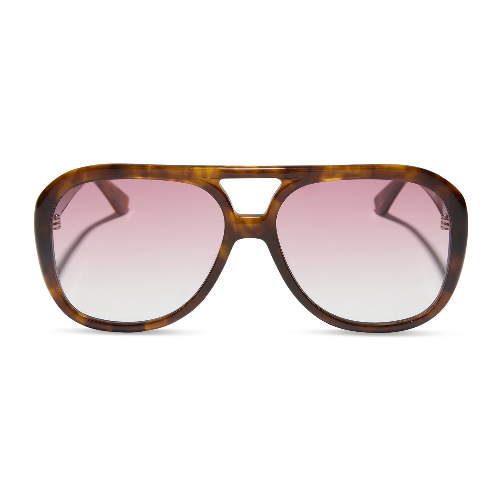 PAULINE - HONEY TORTOISE + ROSE GRADIENT SUNGLASSES