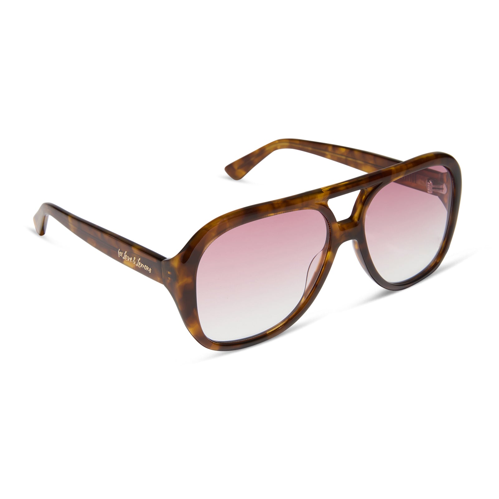 PAULINE - HONEY TORTOISE + ROSE GRADIENT SUNGLASSES - Image 2