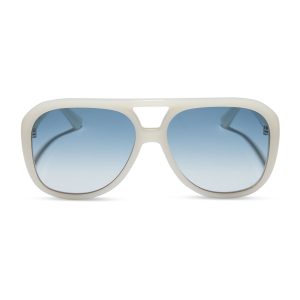 PAULINE - MERINGUE + BLUE GRADIENT SUNGLASSES