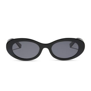 SABRINA - BLACK + GREY + POLARIZED SUNGLASSES