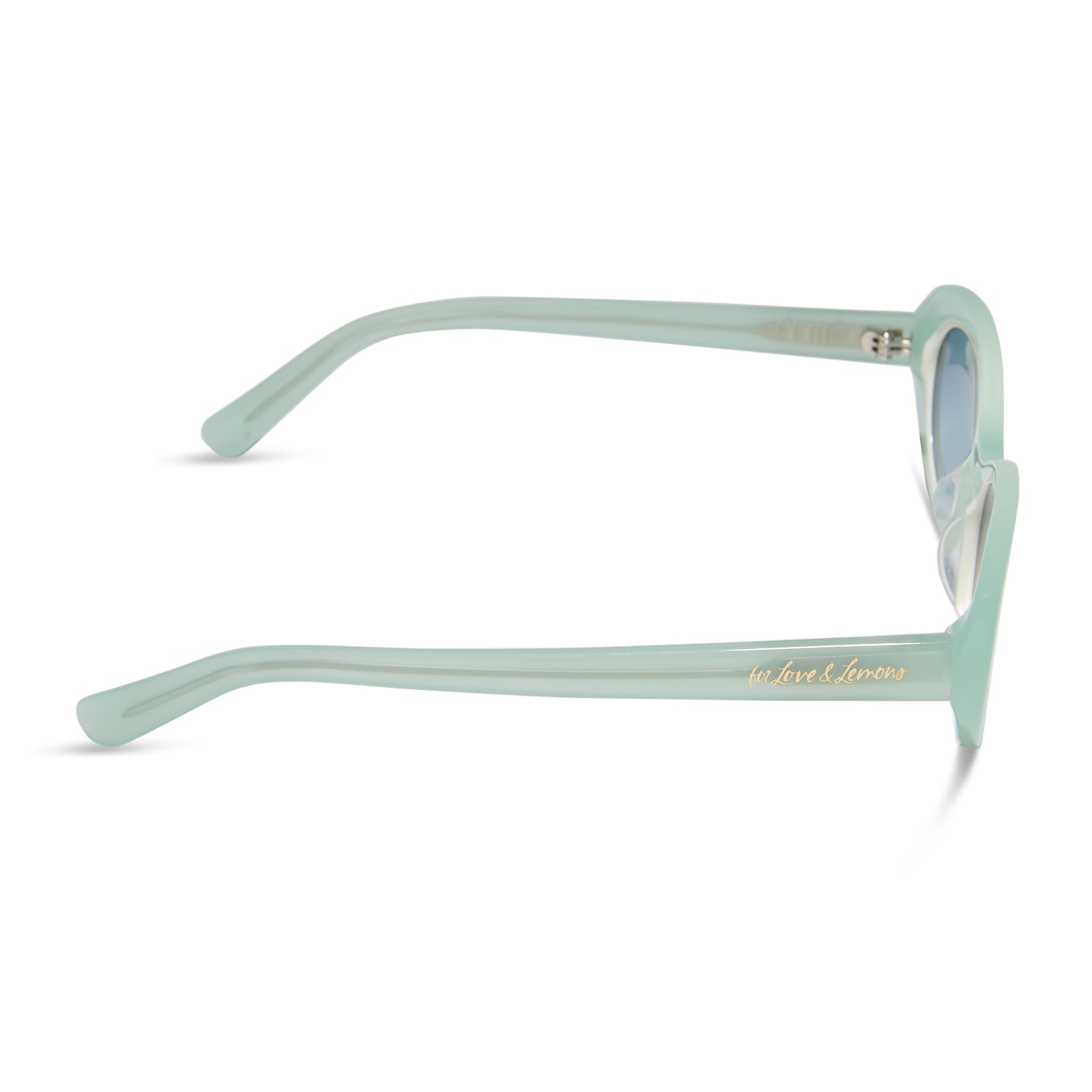 SABRINA - PASTEL SAGE + BLUE GRADIENT SUNGLASSES - Image 3