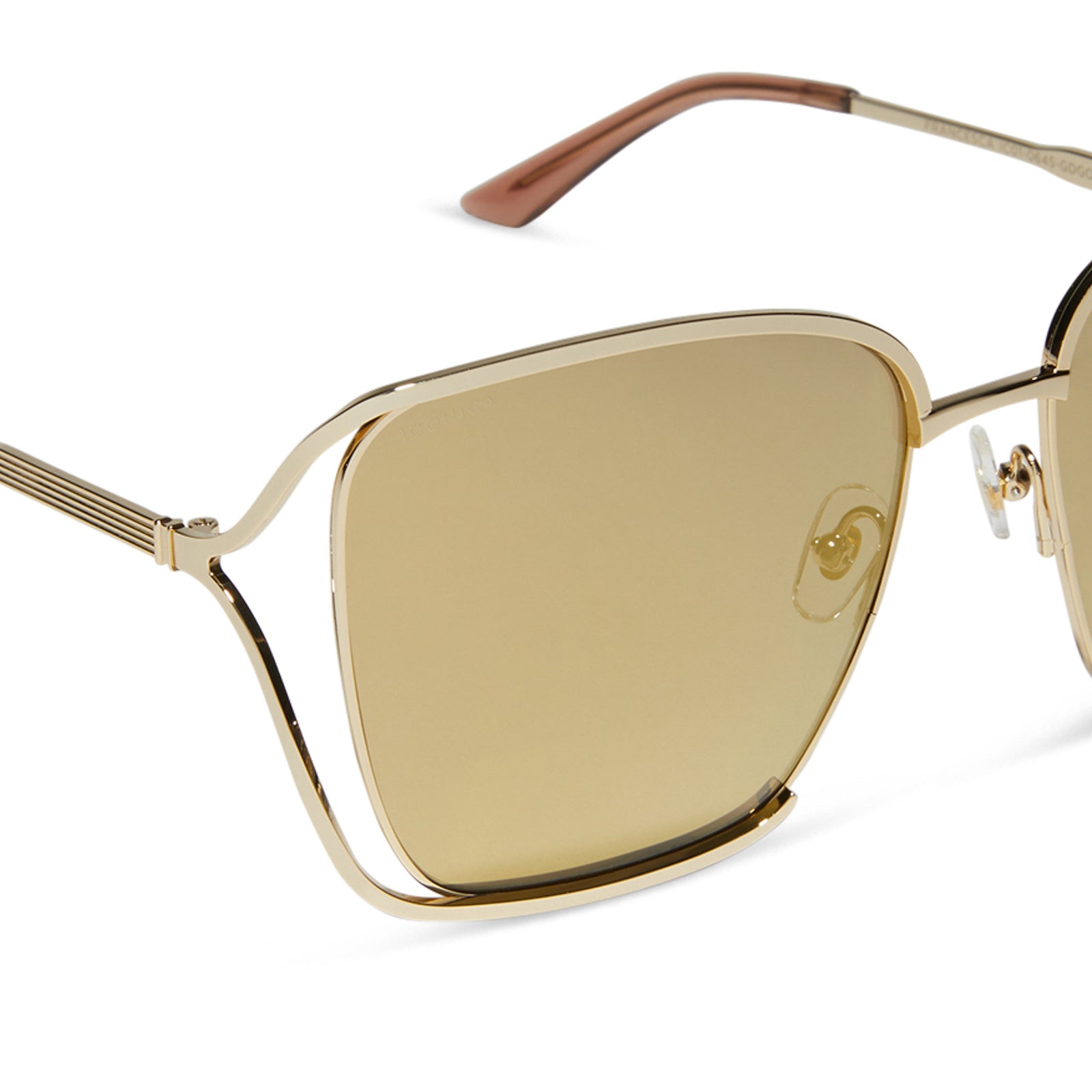 FRANCESCA - GOLD + CAFÉ OLE + GOLD FLASH POLARIZED SUNGLASSES - Image 6