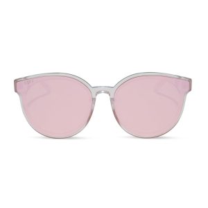 GEMMA - OPALESCENT PINK + CHERRY BLOSSOM MIRROR SUNGLASSES