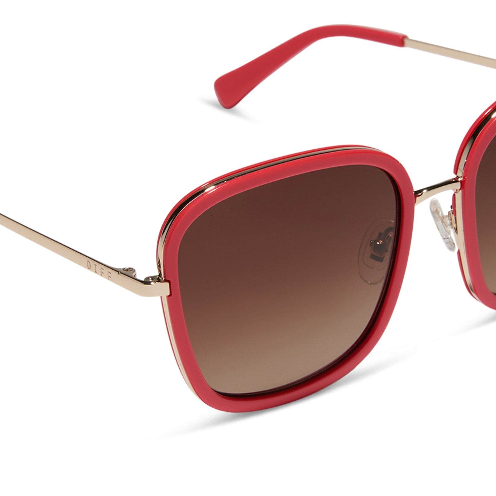 GENEVIVE - SUNSET + BROWN GRADIENT + POLARIZED SUNGLASSES - Image 4
