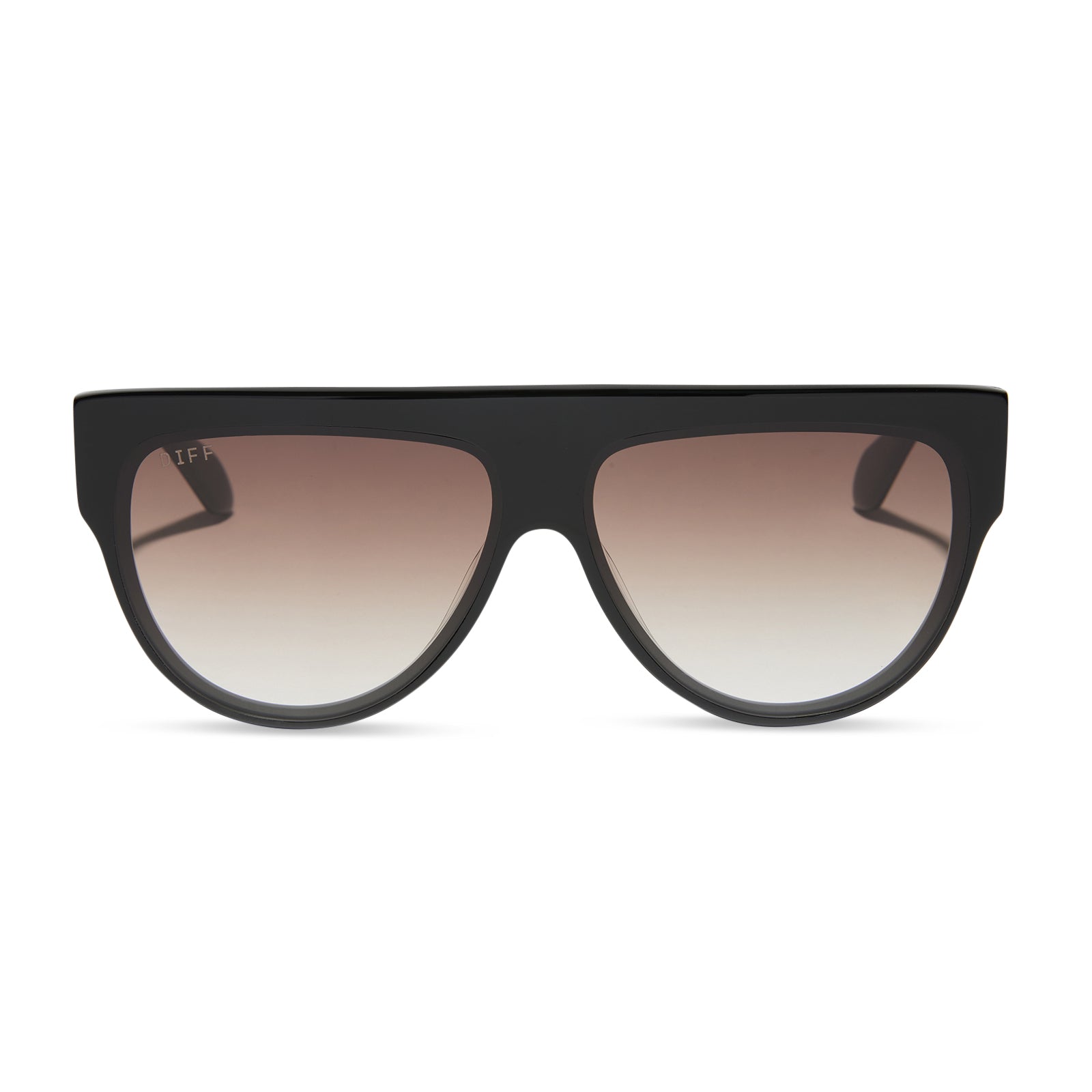GEORGIE - BLACK + BROWN GRADIENT SUNGLASSES