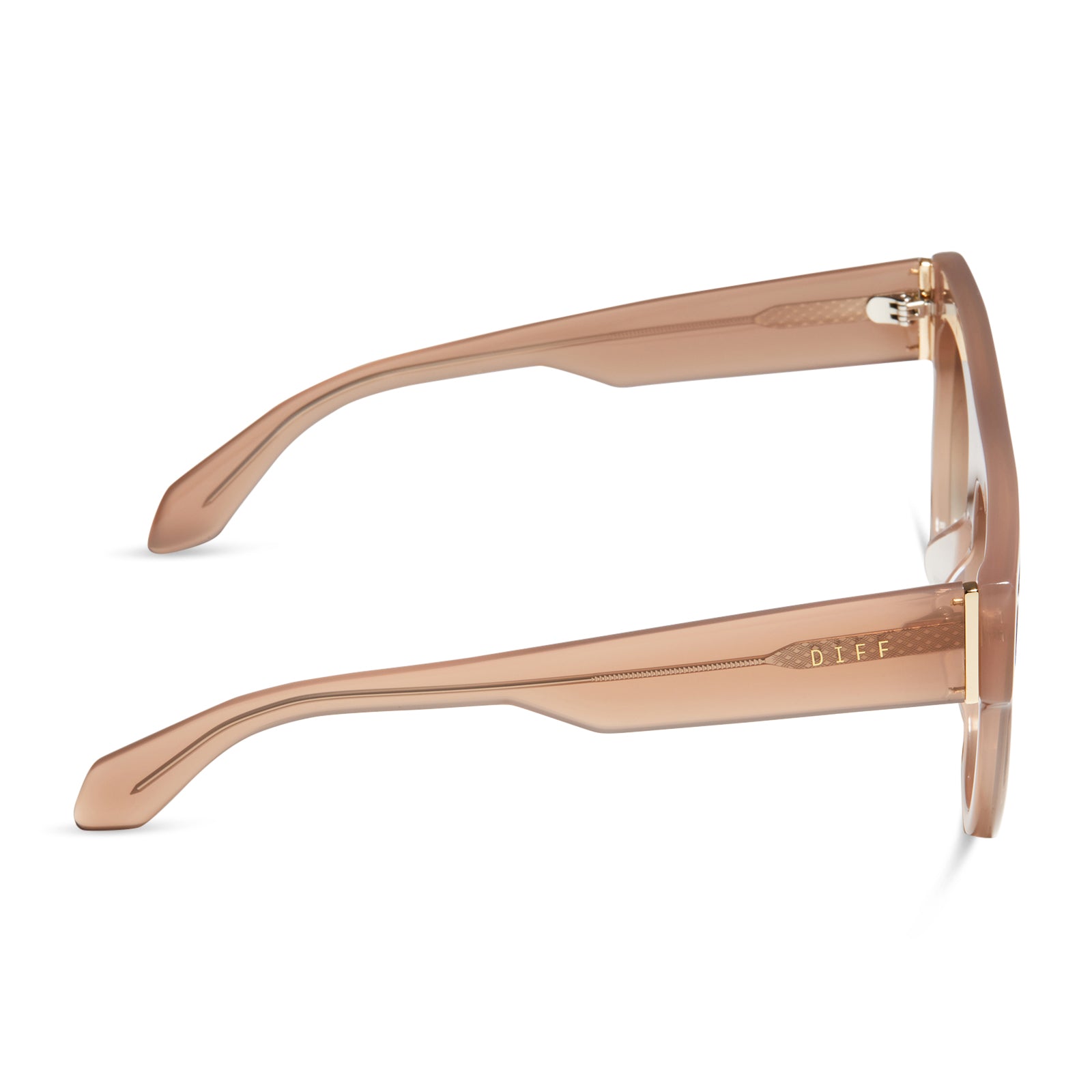 GEORGIE - WARM TAUPE + BROWN GRADIENT SUNGLASSES - Image 3