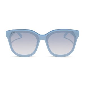 GIA - LIGHT BLUE + SLATE GRADIENT FLASH SUNGLASSES