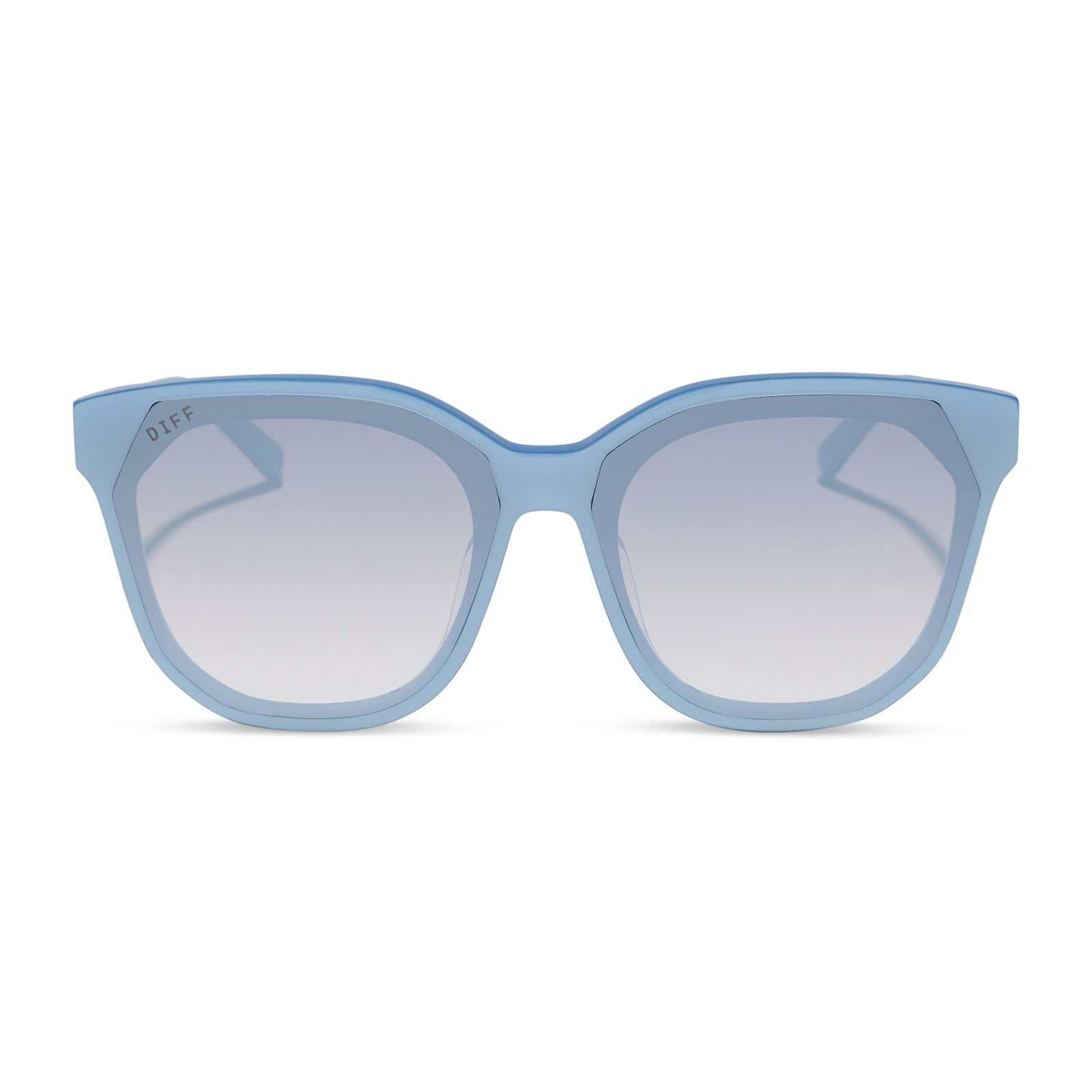 GIA - LIGHT BLUE + SLATE GRADIENT FLASH SUNGLASSES
