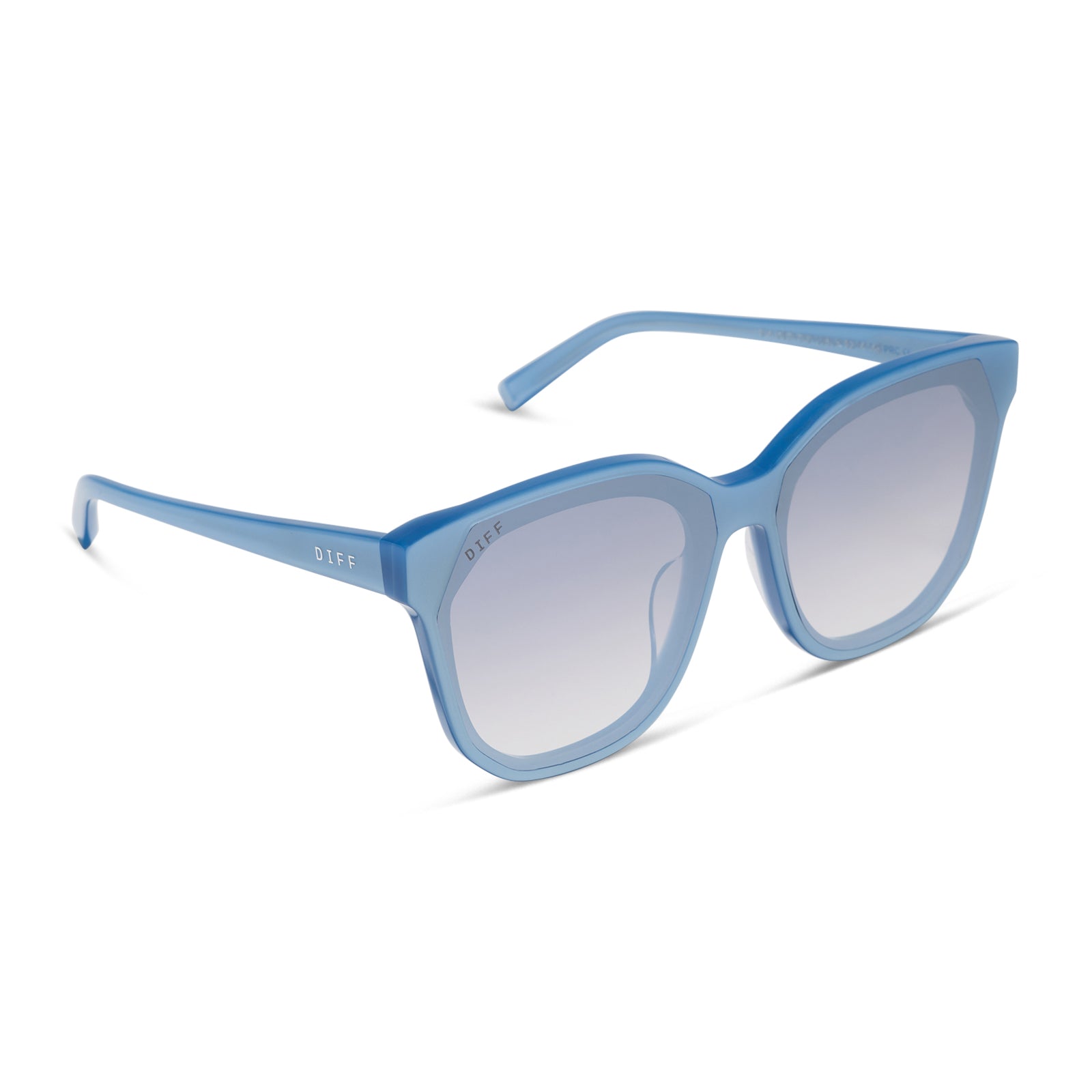 GIA - LIGHT BLUE + SLATE GRADIENT FLASH SUNGLASSES - Image 2
