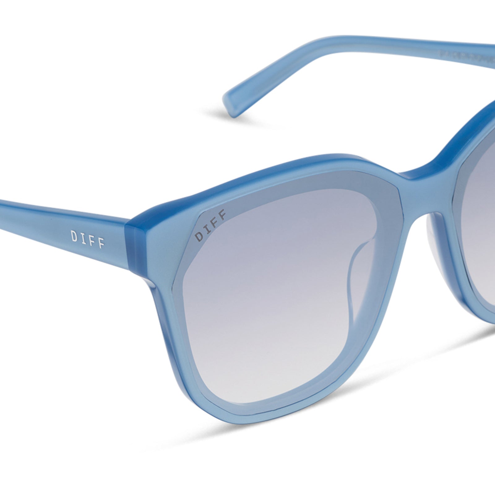 GIA - LIGHT BLUE + SLATE GRADIENT FLASH SUNGLASSES - Image 4