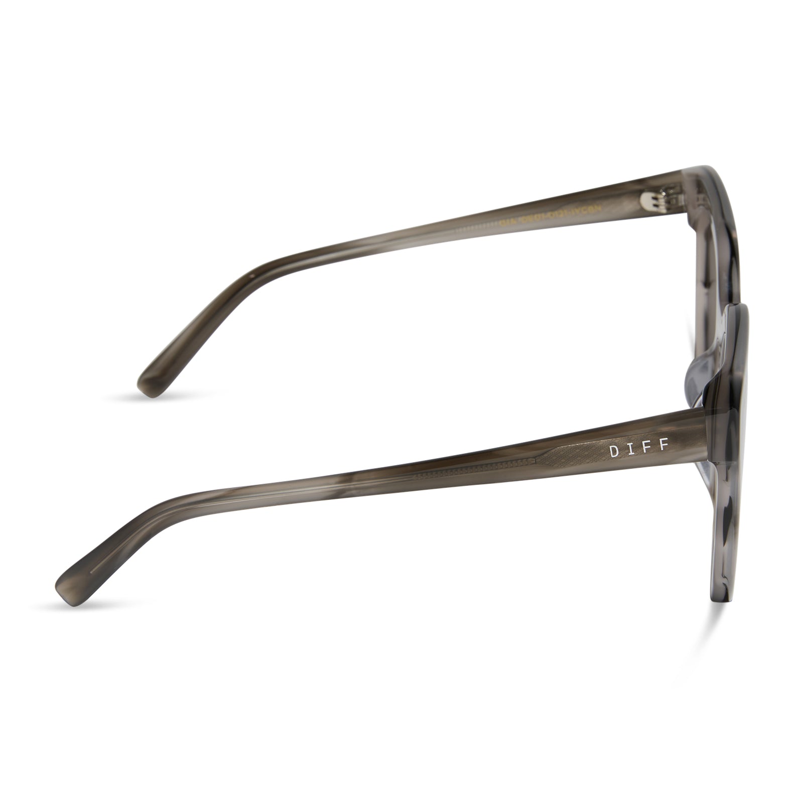 GIA - SMOKE MARBLE + GREY + SILVER FLASH SUNGLASSES - Image 3