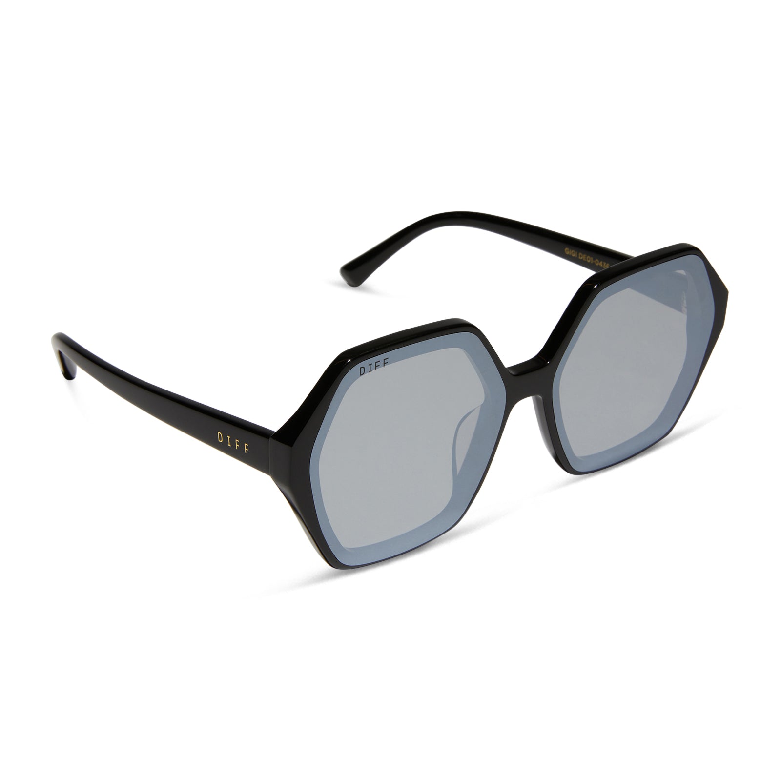 GIGI - BLACK + GREY FLASH SUNGLASSES - Image 2
