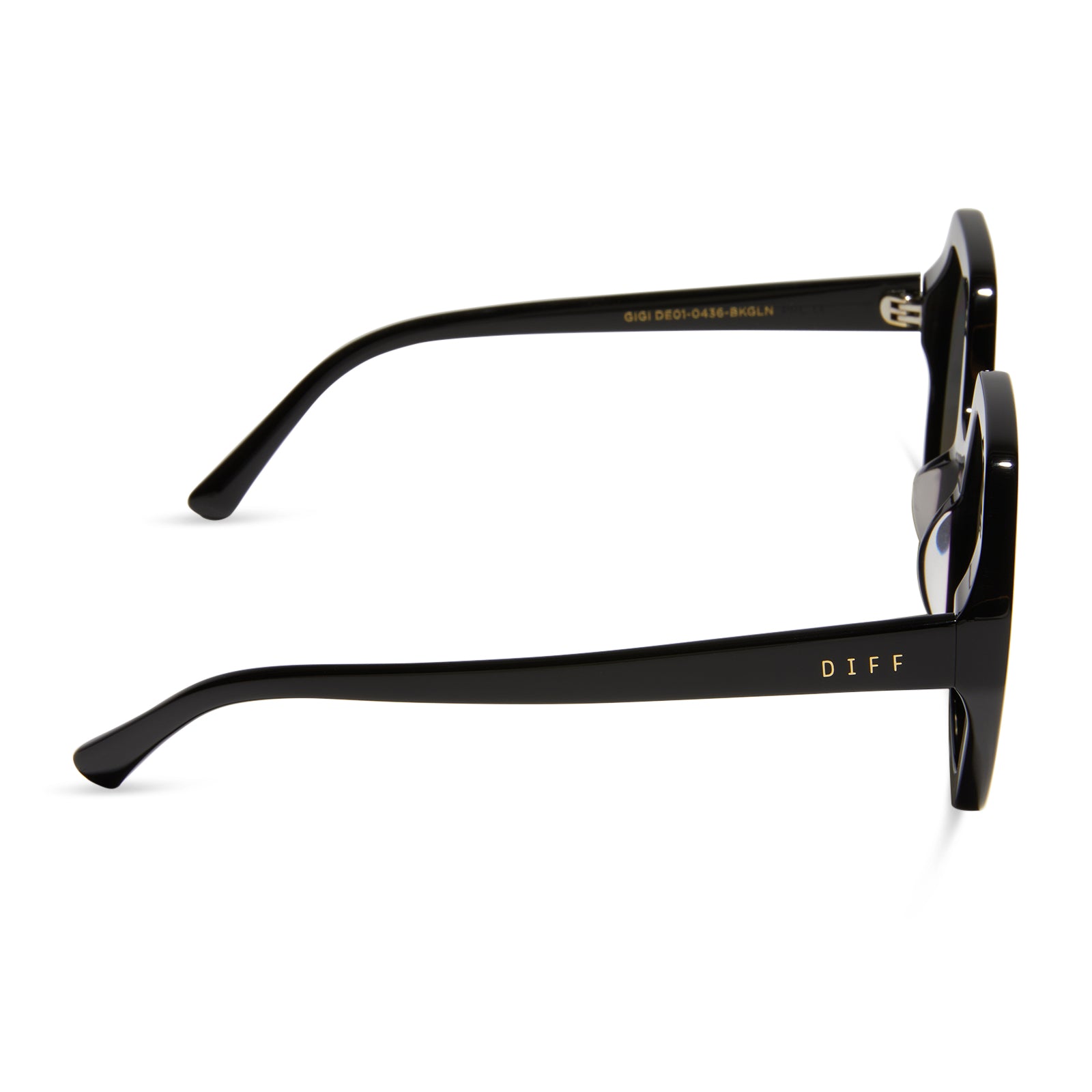 GIGI - BLACK + GREY FLASH SUNGLASSES - Image 3