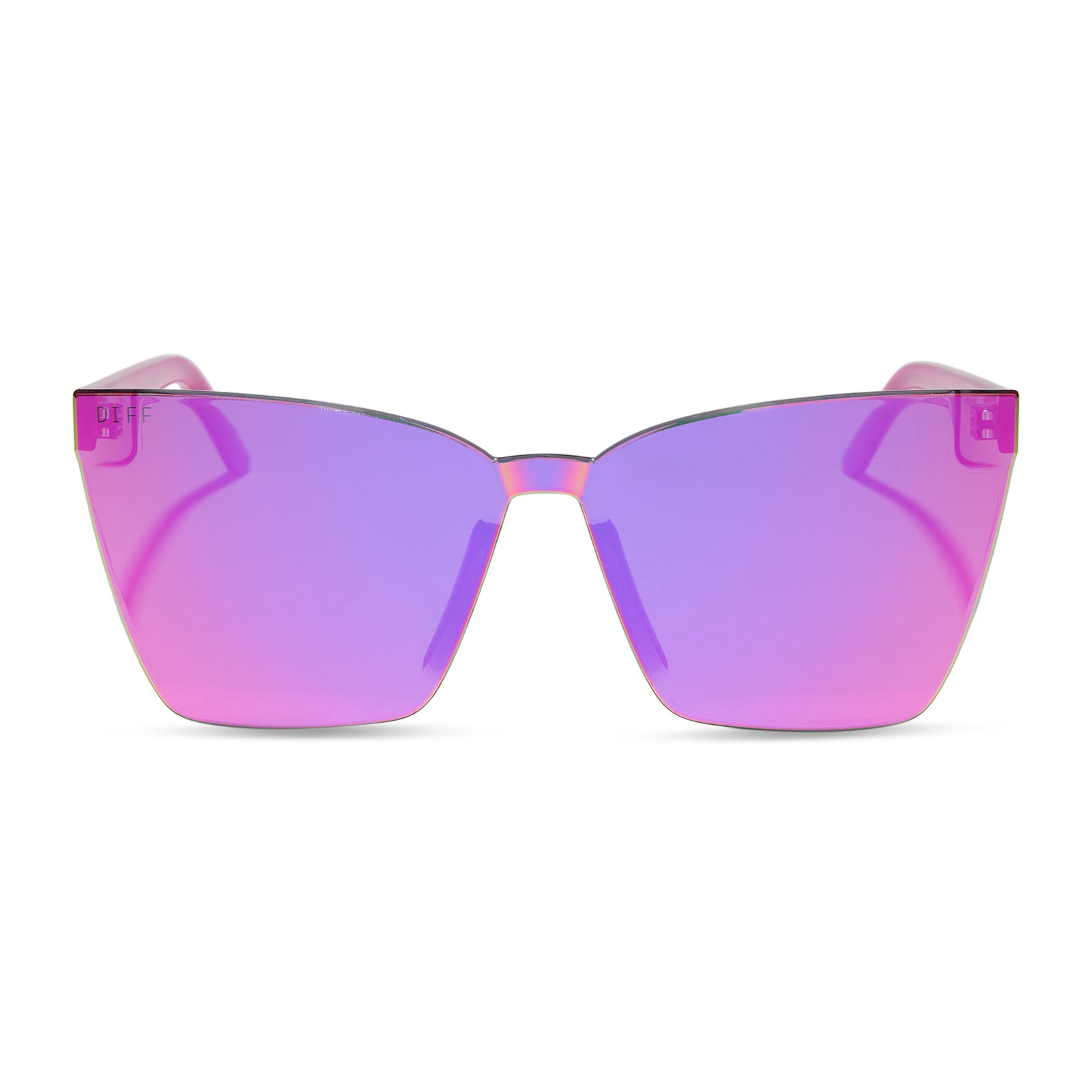 GOLDIE - BRIGHT TULIP + PINK RUSH MIRROR SUNGLASSES