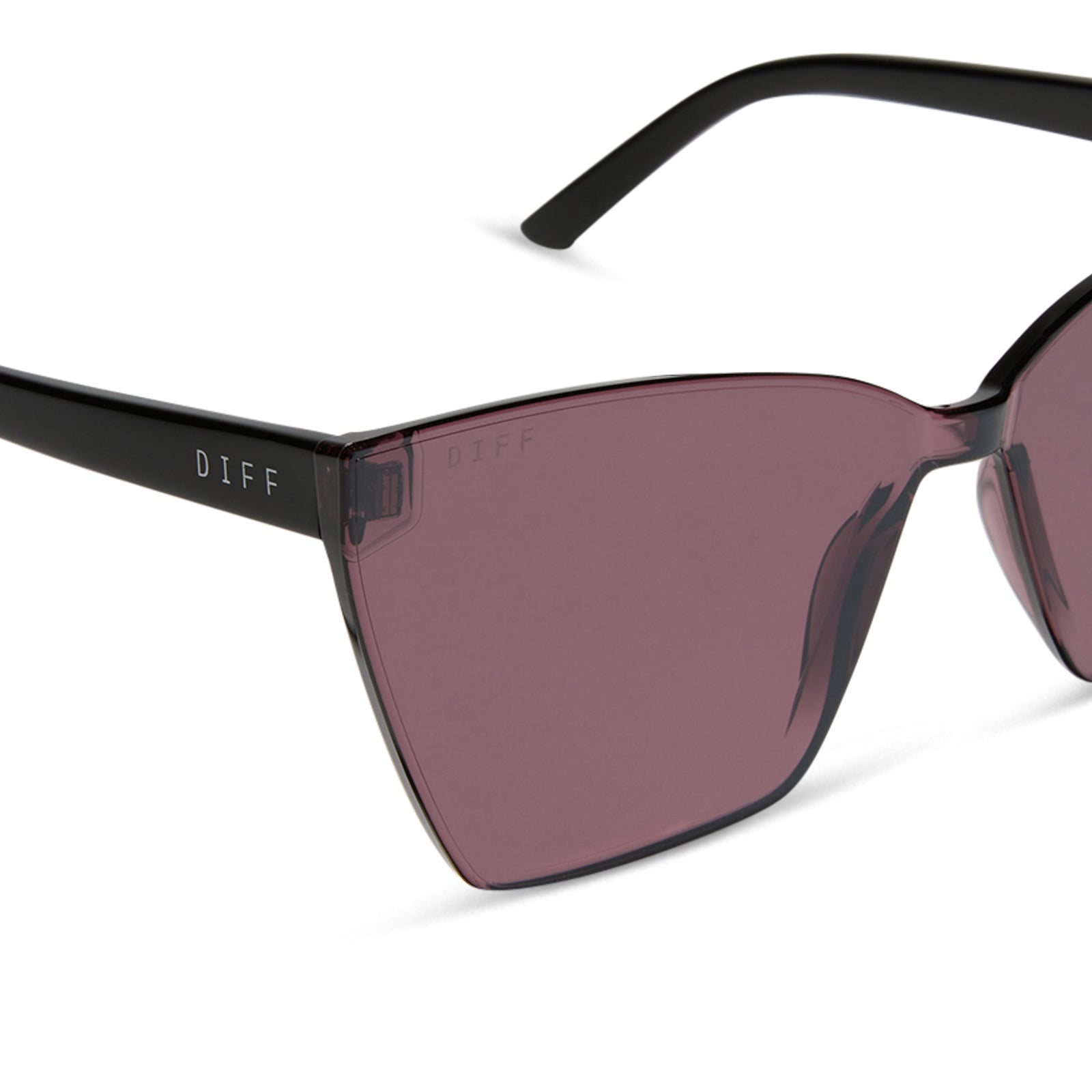 GOLDIE XS - BLACK + AUBERGINE W SILVER FLASH SUNGLASSES - Image 4