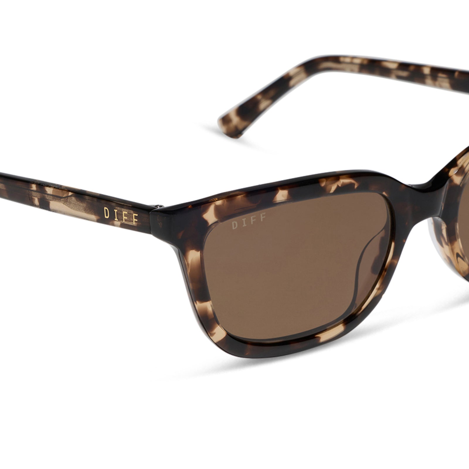 HANNAH - ESPRESSO TORTOISE + BROWN + POLARIZED SUNGLASSES - Image 4