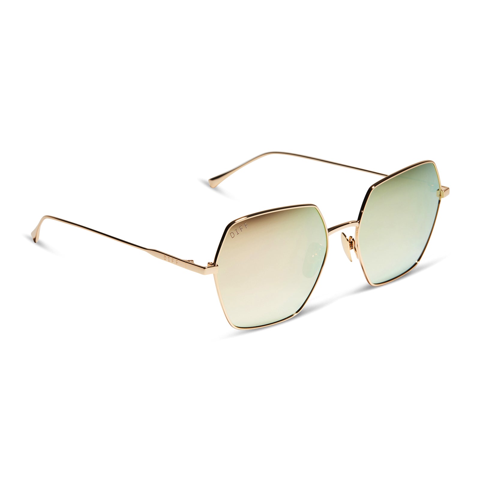 HARLOWE - GOLD + TAUPE FLASH SUNGLASSES - Image 2