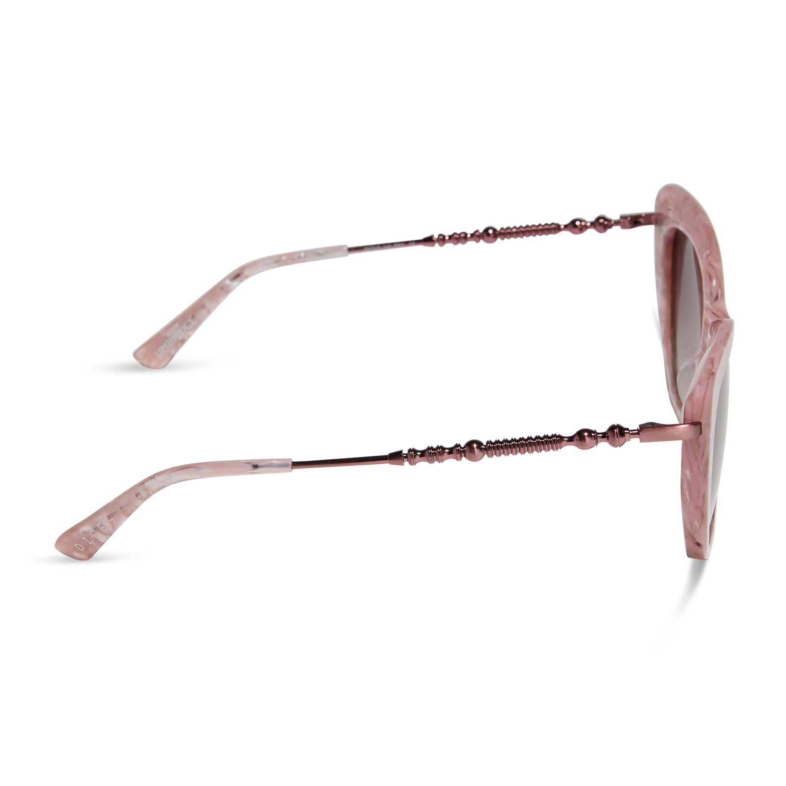 UMBRIDGE™ - PINK MOTHER OF PEARL + WINE GRADIENT HEX SUNGLASSES - Image 3