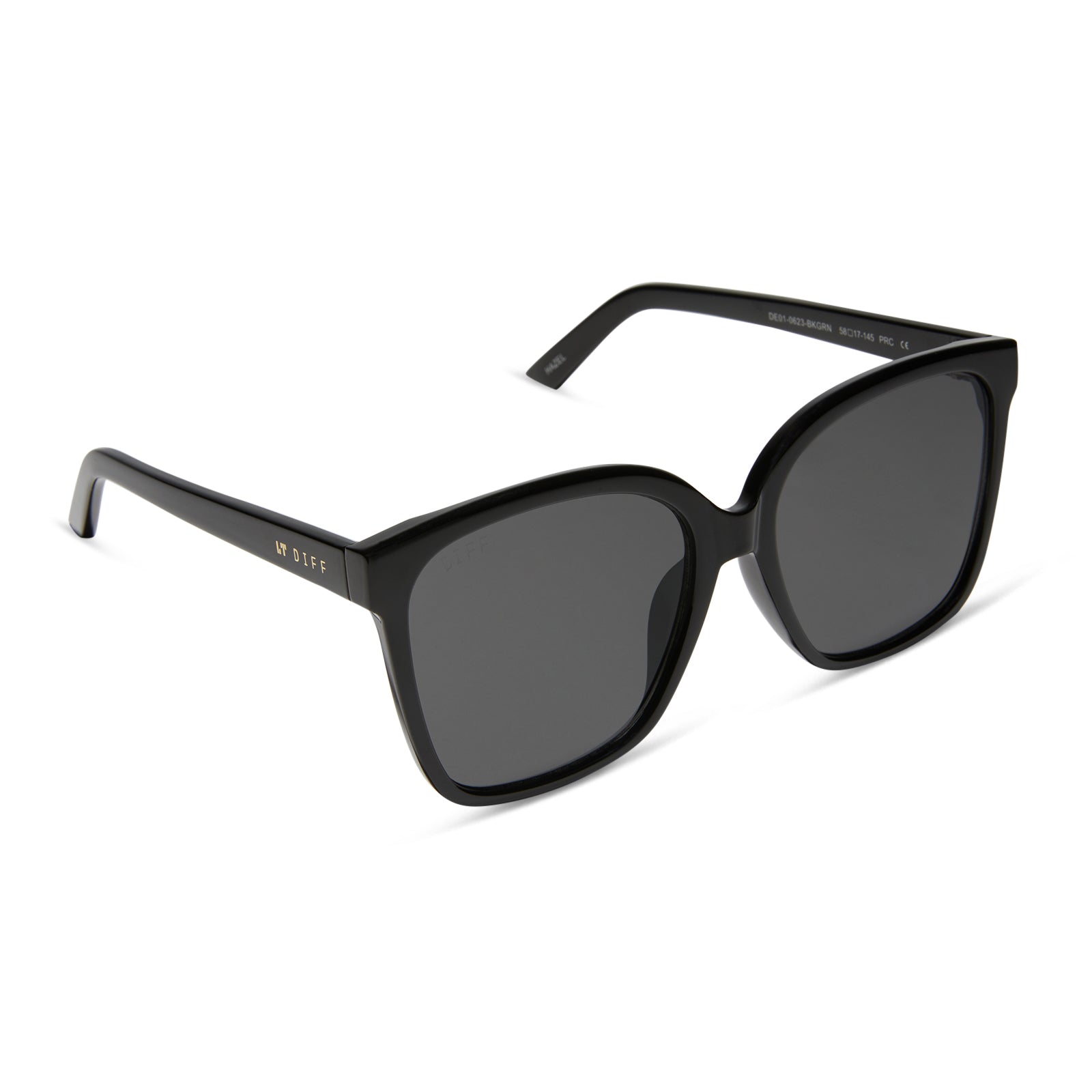 HAZEL - BLACK + GREY SUNGLASSES - Image 2